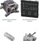 Spare parts and components for household electrical appliances